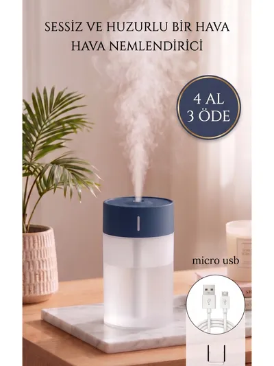 260 ml Ultrasonik Hava Nemlendirici Buhar Makinesi 4-6 Saat Mini Taşınabilir USB