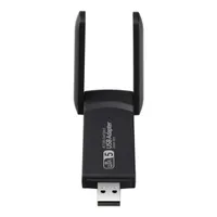 AC1300 Çift Bant USB Wi-Fi Adaptör Sürücüsüz Tak Çalıştır Kablosuz Ağ Kartı 1300 Mbps Antenli Wlan - Görsel 4